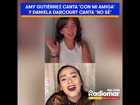 Daniela Darcourt canta 'No sé' y Amy Gutiérrrez canta 'Con mi amiga'