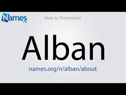 How to Pronounce Alban