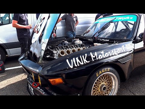 BMW E9 CSL racecars great intake sounds & side exhaust | 2021-2022 Spa & Zolder