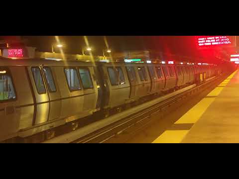 san Francisco / airport millbare train departed Walnut Creek station