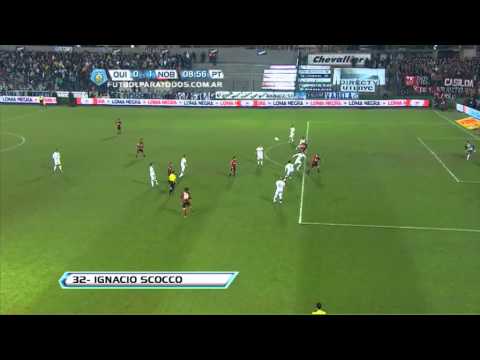 Gol de Scocco. Quilmes 0 Newell's 1. Fecha 14. Torneo Final 2013