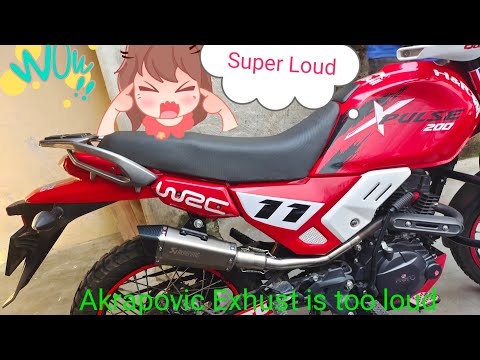 Akrapovic exhust on xpulse 200 modification