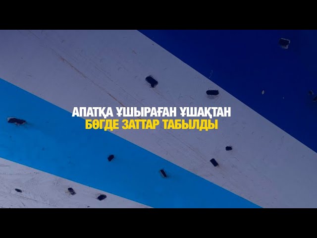 Ұшақ апатының алдын ала есебі жарияланды
