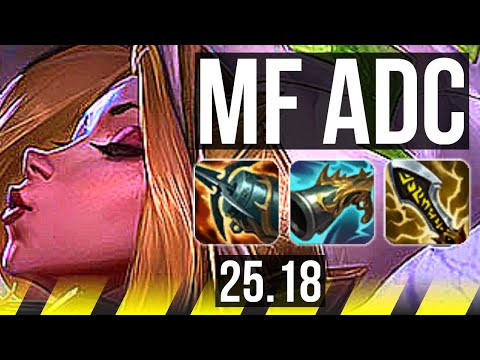 MISS FORTUNE & Pyke vs JINX & Poppy (ADC) | 9/2/6 | KR Challenger | 25.18