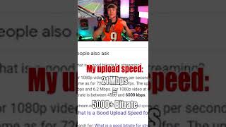 Quickly find YOUR bitrate you should use to stream in OBS... #SHORTS