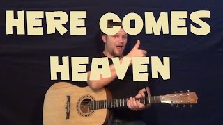 Here Comes Heaven (Eddie Arnold) Easy Strum Guitar Lesson How to Play Tutorial
