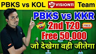 PBKS vs KOL Dream11 Prediction | Punjab vs Kolkata | PBKS vs KKR Dream11 Prediction Today Match