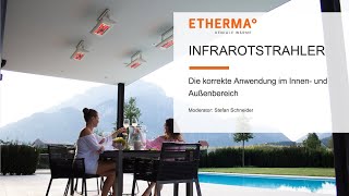 ETHERMA Webinar #2 - Infrarotstrahler: Der korrekte Einsatz im Innen- und Außenbereich