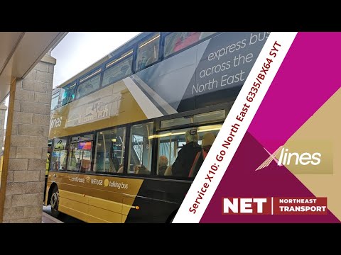 X Lines Journey's | Service X9: Go North East 6335/BX64 SYT - Wright Gemini 3