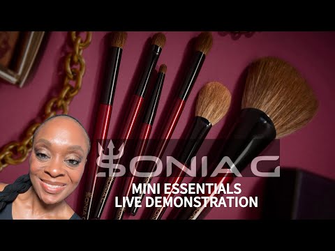 SONIA G MINI ESSENTIALS LIVE DEMONSTRATION #soniag #soniagbrushes #travel 