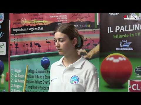 Ceolato Ginevra VS Beltramini Aurora - Progetto "Biliardo & Scuola" Cervia