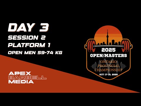 OPA Provs 2025 - Day 3 Session 2 Platform 1 (Open Men 59-74 KG)