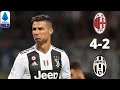 Milan 4-2 Juventus | Ronaldo Goal Not Enough as Milan Stun Serie A Leaders