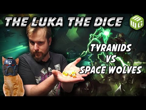 Tyranids vs Space Wolves Warhammer 40k Battle Report - Just the Luka the Dice Ep 26 Video