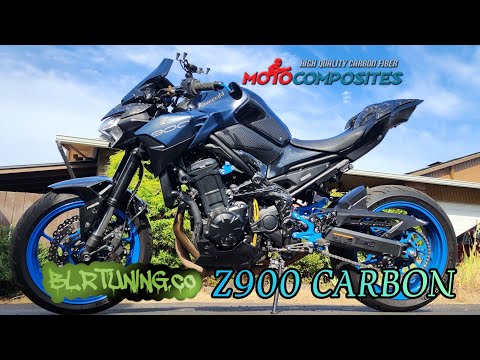MOTO COMPOSITES FIBRE DE CARBONE FORGÉE POUR KAWASAKI Z900 partie 1