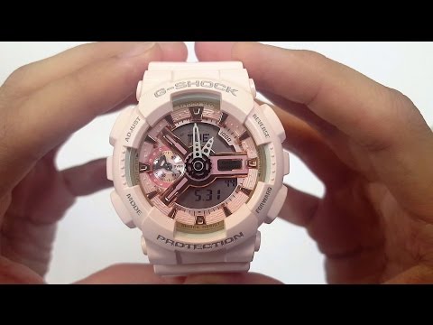 CASIO G-SHOCK WATCH GMA-S110PM-4A1 UNBOXING