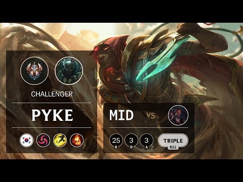 Pyke Mid vs Lucian - KR Challenger Patch 9.24
