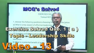 Download the video "MCQ'S on Leadership Skills writing skills Exercise solved and explained Question 1"
