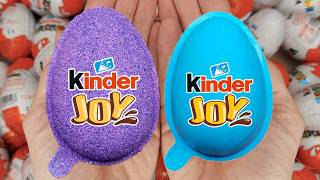 Satisfying Video | Unpacking Yummy Kinder Joy & Kinder Surprise Chocolate Eggs ASMR Candy Opening