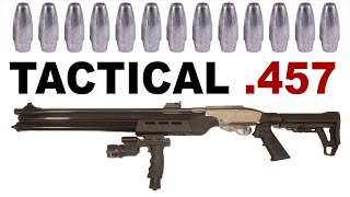 Seneca LIGHT HUNTER 2 (Tactical) .457 Review Tactical Big Bore Hunting PCP Air Rifle +ZAN .457 Slugs