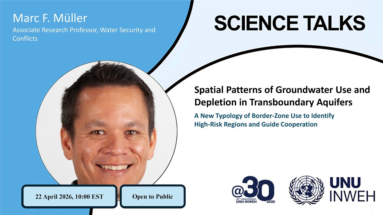 SCIENCE TALK: Spatial patterns of groundwater use and depletion in transboundary aquifers