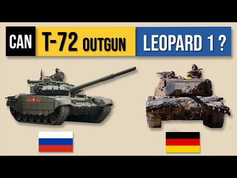 Can T-72 outgun Leopard 1 Tank?