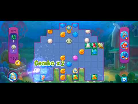 Fishdom Super Hard Level 9374 (with ingame and double bombs boosters) @choraelmin