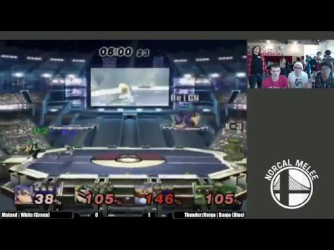 Weenie Hut Jr Project M Doubles Losers Finals Matasd | White [Green] vs ThunderzReign | Banjo [Blue]