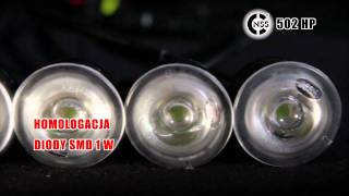 Denní svícení Einparts DRL 402 MINI SMOKE, 10 LED čoček 23 mm