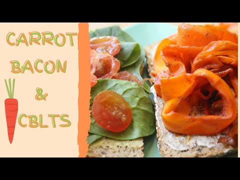 How To Make CARROT BACON & CBLTs! - Easy Vegan Recipe