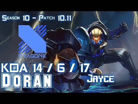 DRX Doran JAYCE vs SINGED Top - Patch 10.11 KR Ranked