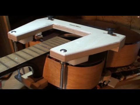 Steaming off harmony kay acoustic guitar neck removal reset