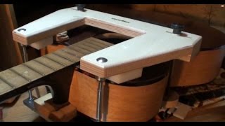 Steaming off harmony kay acoustic guitar neck removal reset