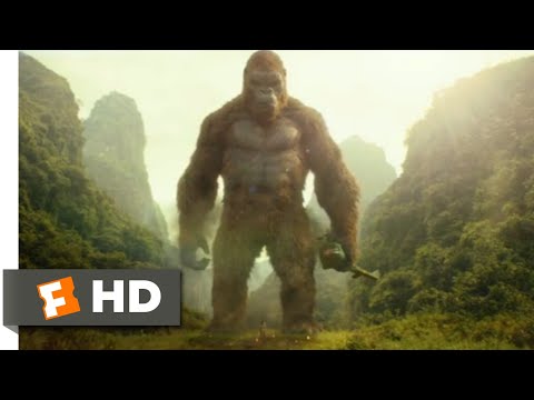 Kong: Skull Island (2017) - Kong Saves a Giant Buffalo Scene (4/10) | Movieclips