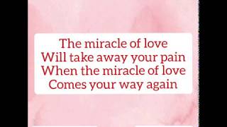 Eurythmics - The miracle of love Lyrics
