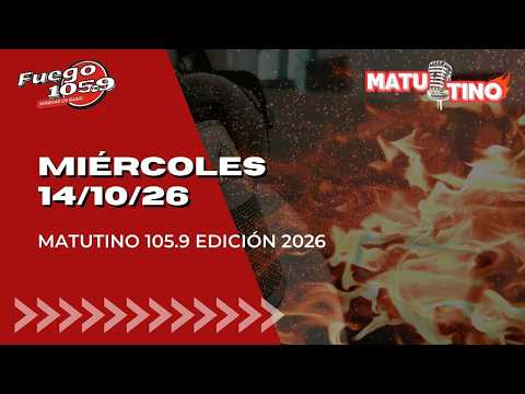 Miércoles 14/10 Comenzamos este dia  cargados de info y novedades. Dejanos tu mensaje #matutinofuego