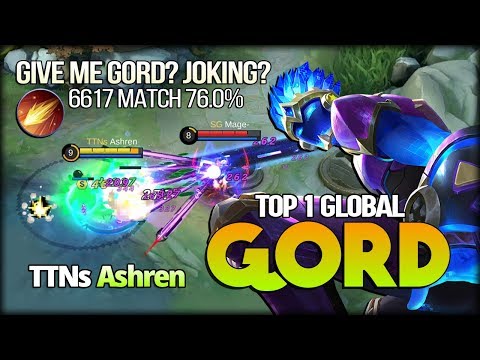 Gord Become Monster. 6.6k++ Match of Gord! Ashren Top 1 Global Gord - Mobile Legends