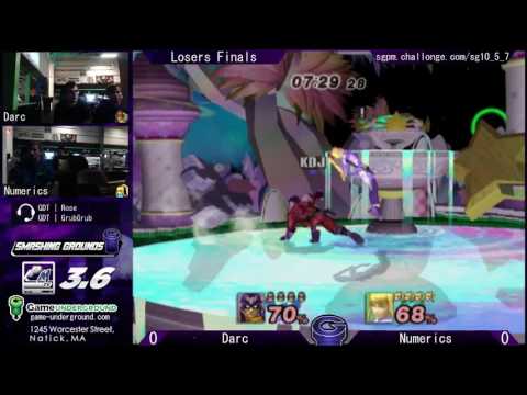 SG at GU 10-5.7 Singles LF: AOA | Darc (Captain Falcon) vs Numerics (Zero Suit Samus)