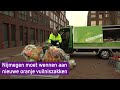 Nijmegen moet nog wennen aan oranje afvalzakken, maar de vuilnisdienst is coulant