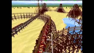 preview picture of video 'Wood Typhoon No Limits Coaster 1.8'