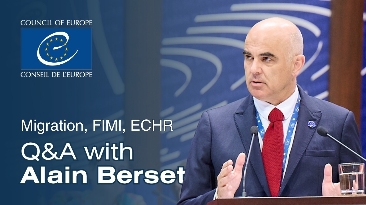 Question and answers with Secretary General Alain Berset | Summer 2026 Session of PACE