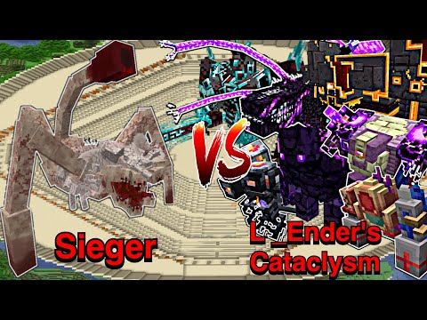 Minecraft |Mobs Battle| Sieger (Fungal Infection Spore)VS L_Ender 's Cataclysm