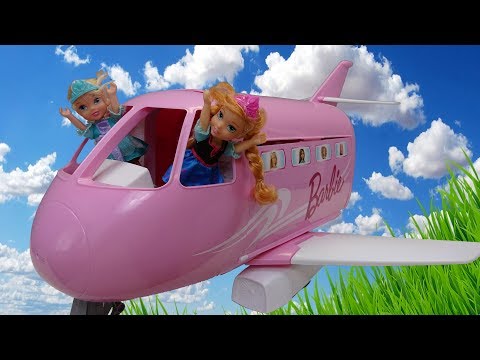 Elsa and Anna toddlers at the airport