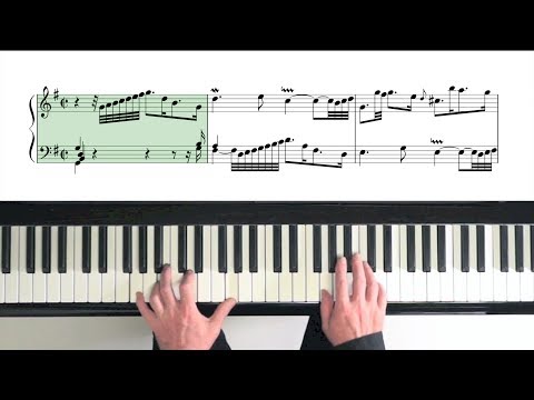Bach Goldberg Variations “Variation 16” with Score - P. Barton FEURICH piano