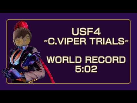 USF4 C. Viper Trials Speedrun WR - 5:02