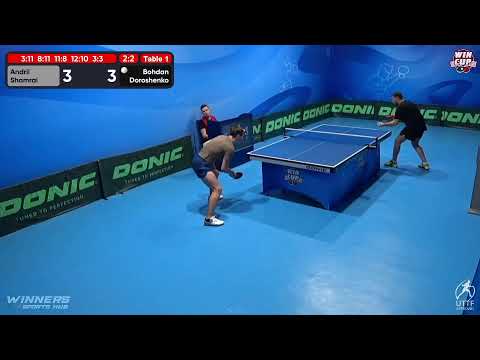 17:30 Andrii Shamrai 3-2 Bohdan Doroshenko West 3 WIN CUP 05.12.2022 | TABLE TENNIS WINCUP