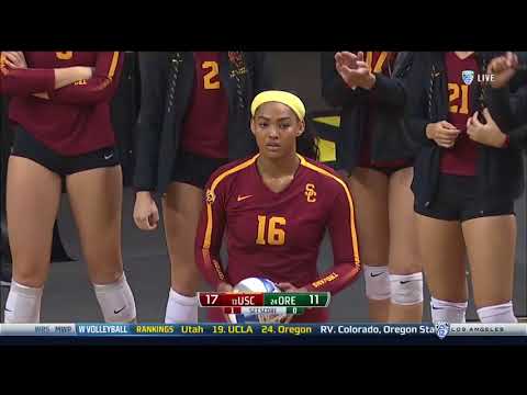 Women’s Volleyball: USC 3, Oregon 1 - Highlights 11/22/17