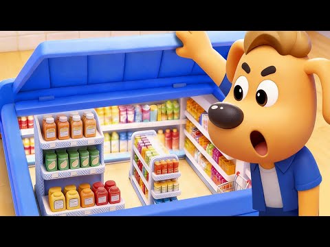 Kids Built A Secret Supermarket | Funny Stories for Kids | Cartoon | Sheriff Labrador