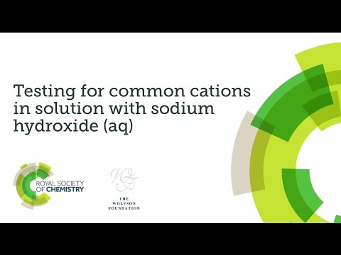 Practical skills assessment video - testing for cations using sodium hydroxide solution