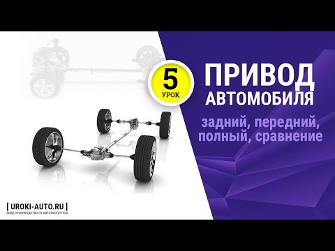 Урок 5 - типы виды привода автомобиля, задний привод, передний привод, полный привод 4WD